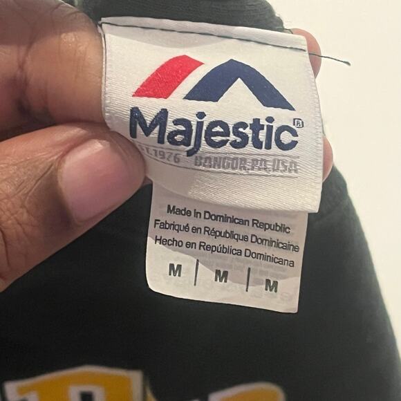 Majestic Green Bay Packers‎ Mens T Shirt Size M Medium Short Sleeve Green NFL - Picture 5 of 5